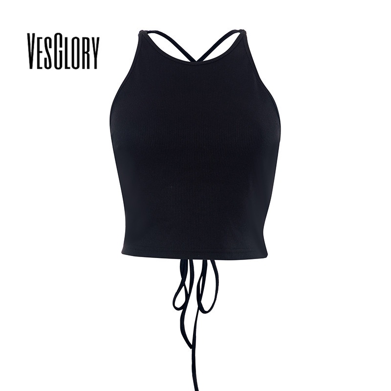 Áo Tank Top Cổ Tròn Hở Lưng Màu Trơn Thời Trang 2023 Dành Cho Nữ