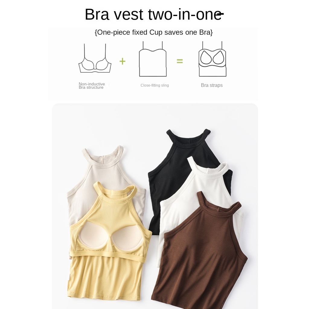 Áo Không Tay Có Mút Đệm Ngực Thời Trang Mùa Hè Dành Cho Nữ