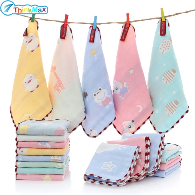 Khăn Lau Mặt 6 Lớp Mềm Mại Cho Bé