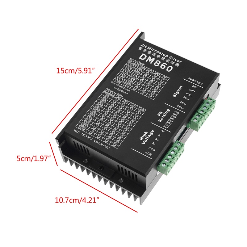 Bộ Điều Khiển Động Cơ Bước 2 Pha Kỹ Thuật Số dm860 Cho 57 86 series