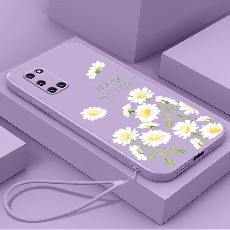 ốp lưng OPPO A52 A54 4G A92 A74 4G A74 5G A93 A54 5G vỏ điện thoại daisy nhỏ cạnh thẳng toàn bộ ống 