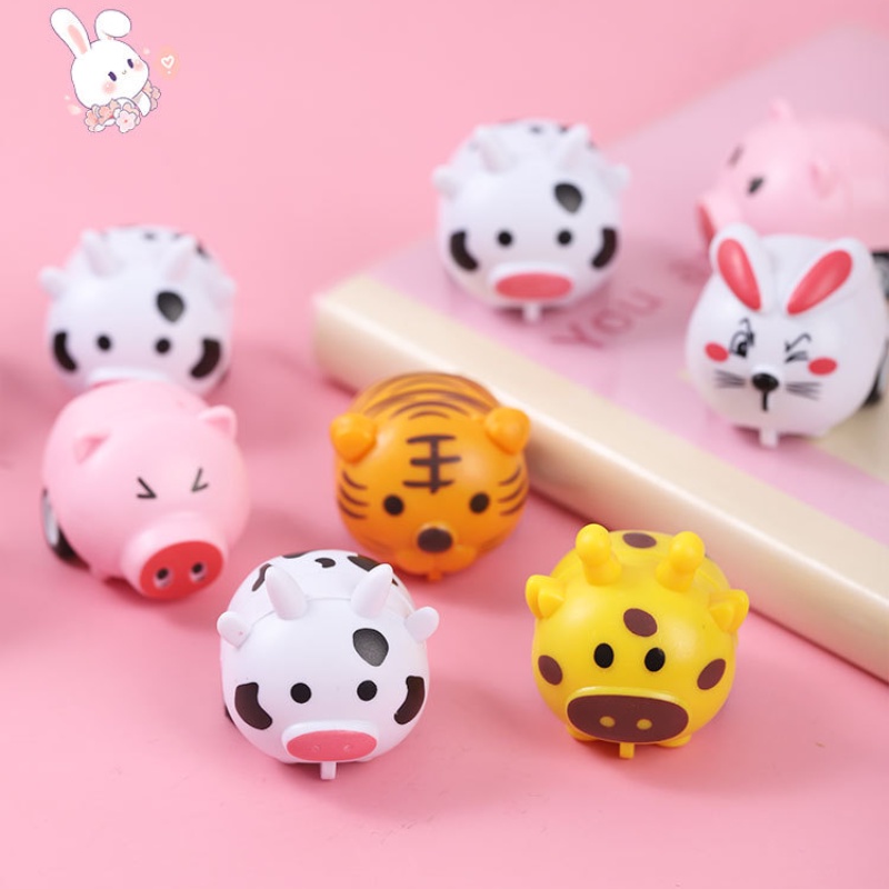 Bộ 5 Mô Hình Xe Hơi Đồ Chơi Mini Họa Tiết Hoạt Hình Dễ Thương Cho Bé