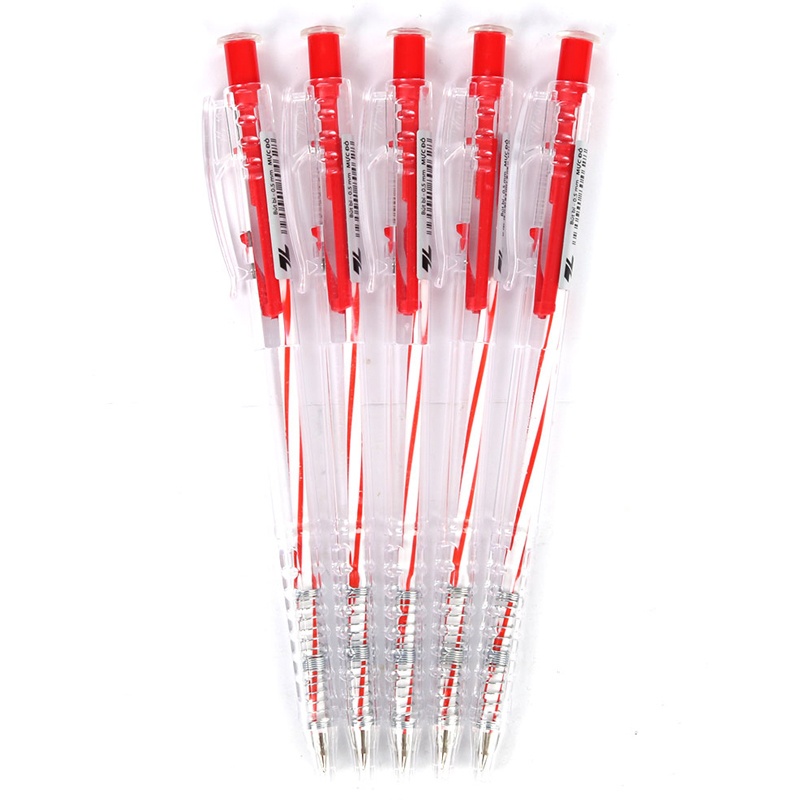 COMBO 5 cây bút bi dạng bấm 𝑻𝒉𝒊𝒆̂𝒏 𝑳𝒐𝒏𝒈 TL-027 viết êm ngòi nhỏ 0.5mm hàng chính hãng
