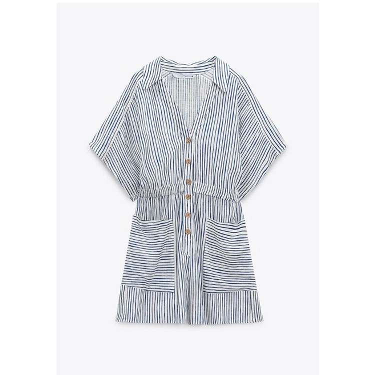 Zara Đầm Kẻ Sọc Thời Trang Thanh Lịch Cho Nữ7735518 7826518