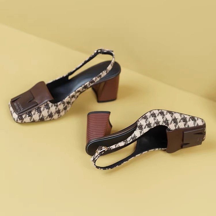 Giày Cao Gót Mũi Vuông Thời Trang Dành Cho Nữ