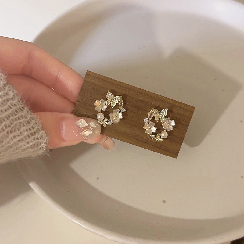 Khuyên Tai Hình Hoa Bướm Phong Cách Mới 2023 Cho Nữ YR