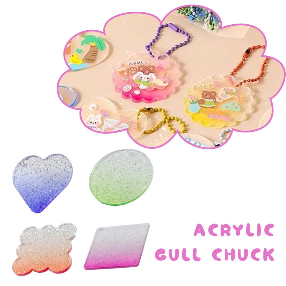 Tự làm acrylic goo cards acrylic key chain mặt dây chuyền ins quà tặng cho trẻ em đồ chơi tự làm