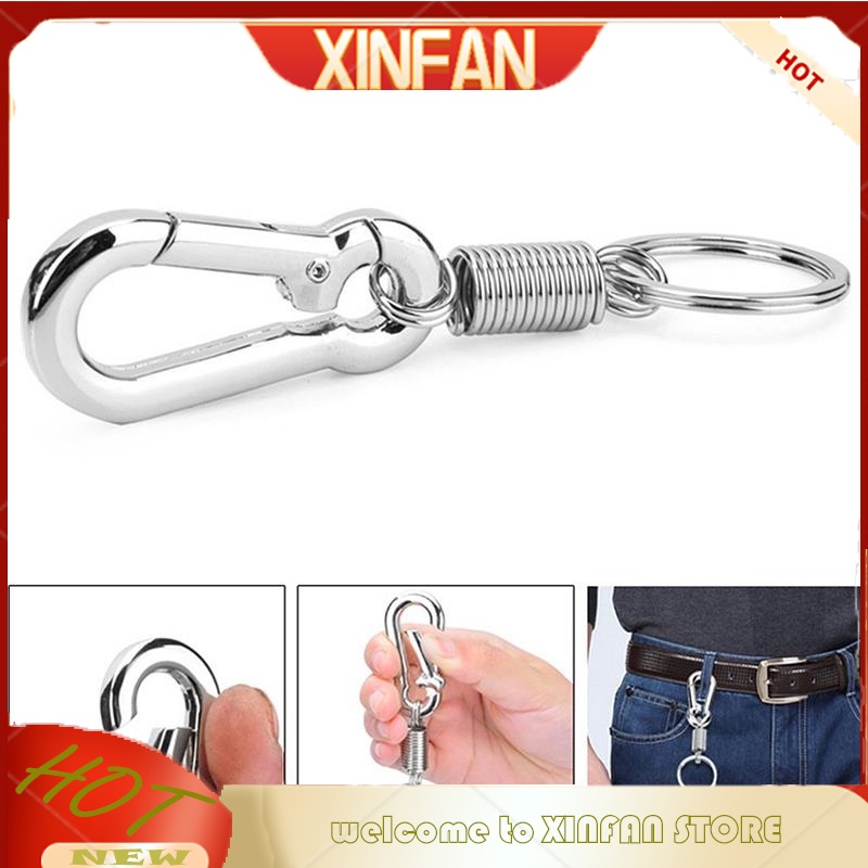 Xinfan Vòng Đệm Lò Xo Bằng Thép Không Gỉ Màu Bạc Bảo Vệ An Toàn Cho Thắt Lưng Xe Hơi