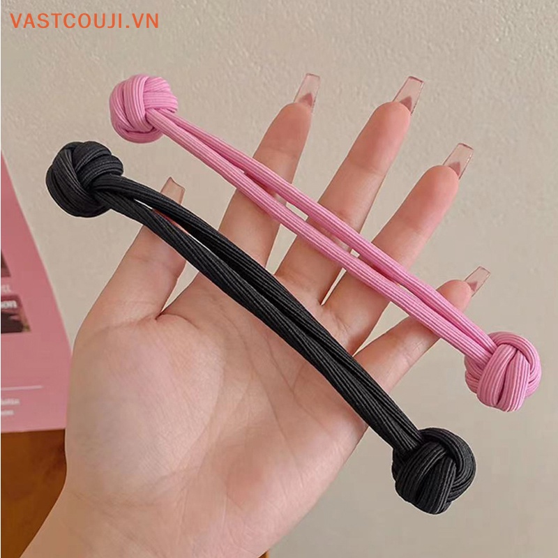 Vastji phụ nữ tóc đuôi ngựa cao dây buộc tóc đàn hồi hàn quốc vòng đeo chéo dây cao su cho cô gái phụ kiện tóc mũ đội đầu dây buộc tóc băng đô vn