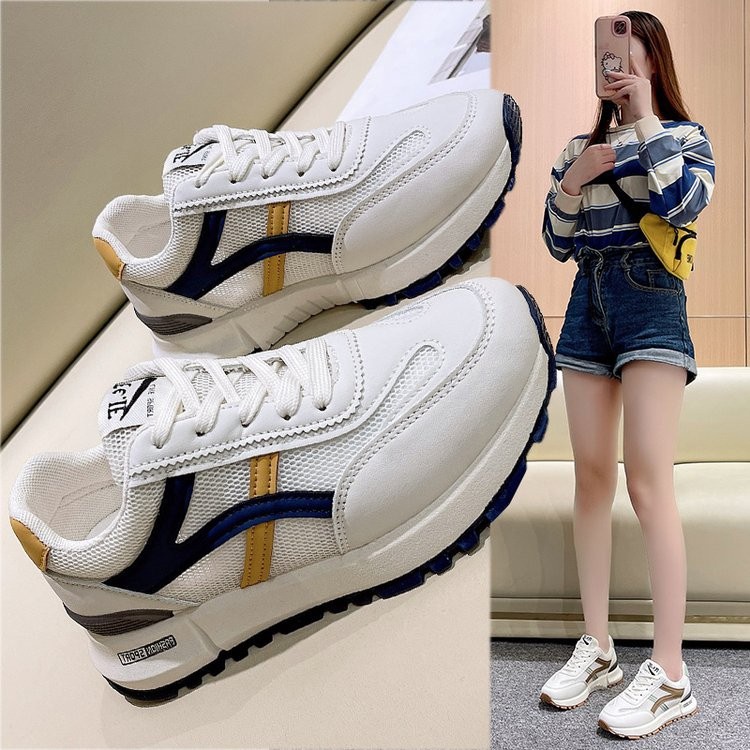 Miss o3o Giày Thể Thao Nữ Nữ Đế Dày đáy phẳng Đế Siêu Nhẹ Thoáng Khí Retro Thời Trang Thiết Kế Mới Cho Nữ 34Z080703