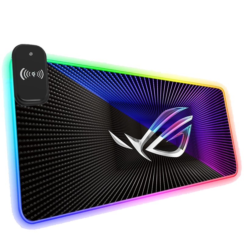 Asus sạc không dây rgb mouse pad led văn phòng máy tính chơi game phát sáng phụ kiện pc mát mẻ máy tính xách tay tấm lót bàn phím mousepad