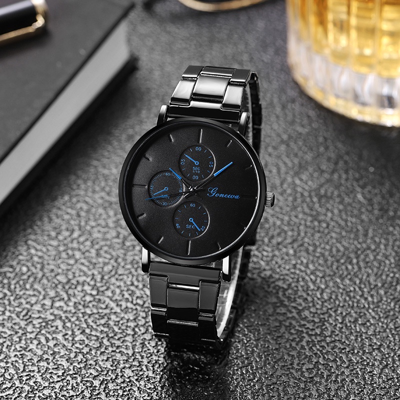 Đồng Hồ quartz Điện Tử Dây Thép Thời Trang Cho Nam