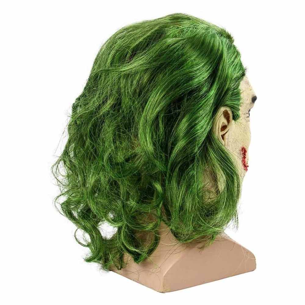 Batman Jack Halloween Mask Green Hair Yellow Face Jack Halloween Horror Joker Mask