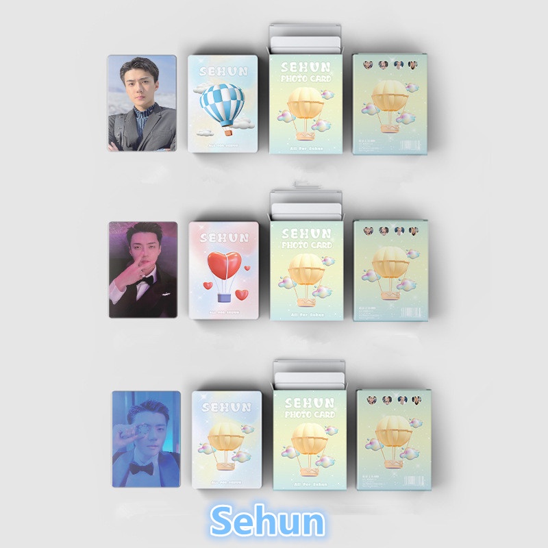 EXO BAEKHYUN Sehun Card Set 50 Tấm Thẻ Ảnh Kpop Lomo Card Hình Nhóm Nhạc