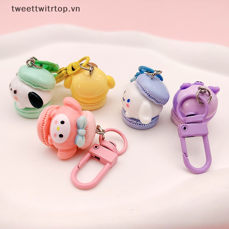 SANRIO Tri Móc Khóa Hình Thỏ Cinnamoroll / Cún Kumamon / melody Hoạt Hình Đáng Yêu