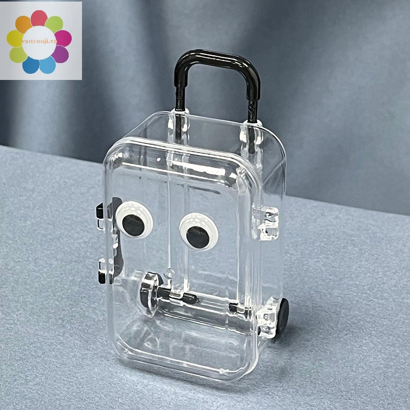 Vastji mini trolley box-shaped jewelry storage boxes desktop vòng cổ bông tai nhẫn organizer trang trí vn