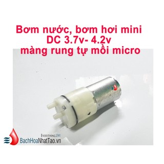 Bơm hơi, bơm dung dịch, bơm nước mini 4.2v, màng rung tự mồi micro