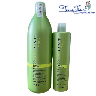 Dầu gội Inebrya dành cho tóc gầu, tóc dầu Ice Cream Cleany Shampoo 1000ml