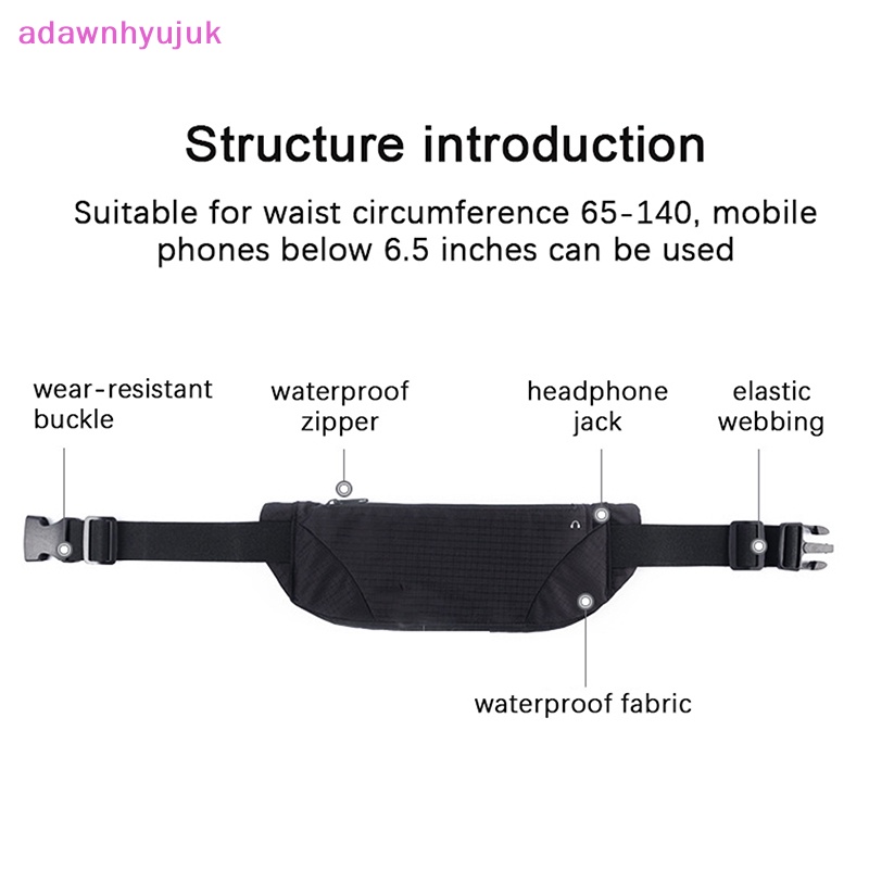 Adawnhyujuk fanny packs phụ nữ nam giới chạy bộ túi thắt lưng hip bum belt thể thao nhẹ không thấm nước túi đựng điện thoại thoáng khí chạy bộ vn