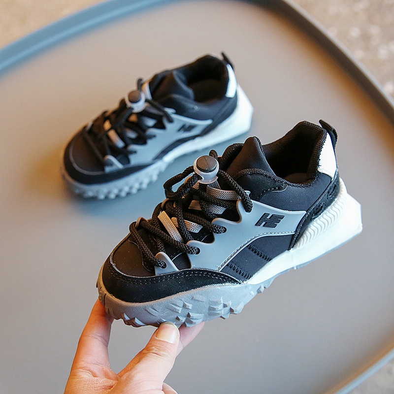 Giày thể thao trẻ em thời trang mới bé trai a stirrup sneakers bé gái giày thường hàn quốc