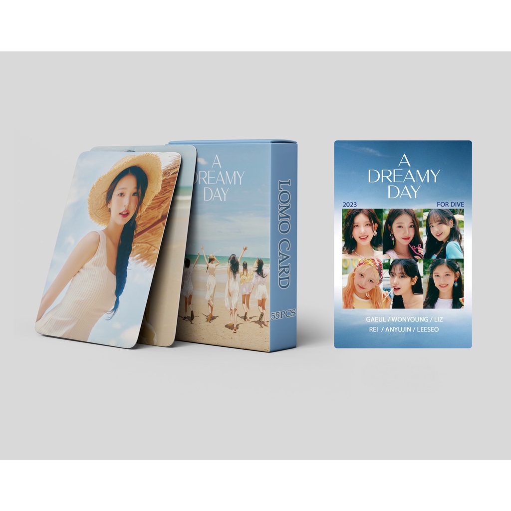 55 cái / hộp ive a dreamy day new album photo book photocards lomo cards wonyoung rei liz leeseo gaeul yujin kpop postcards on sale jy