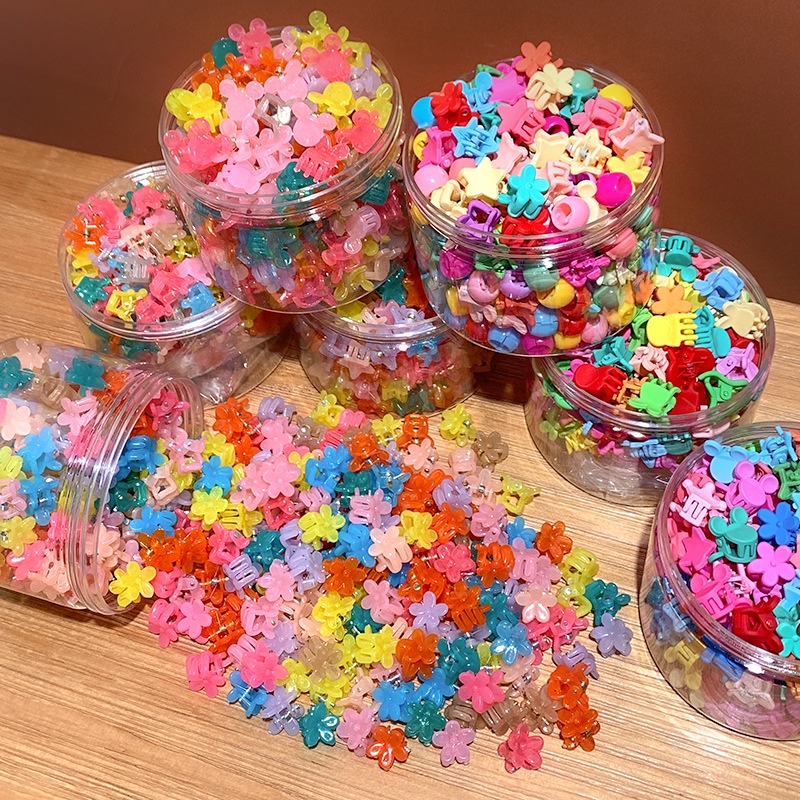 Set Kẹp Tóc Hoa Mini Dễ Thương Phong Cách Hàn Quốc