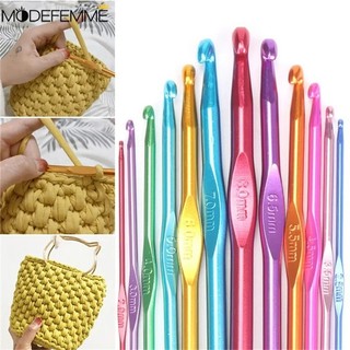 Màu ngẫu nhiên 8 cái nhôm oxit kim đan móc móc / tự làm thủ công bằng tay sợi may kim công cụ may / xử lý kim đan / kim móc dụng cụ dệt kim /