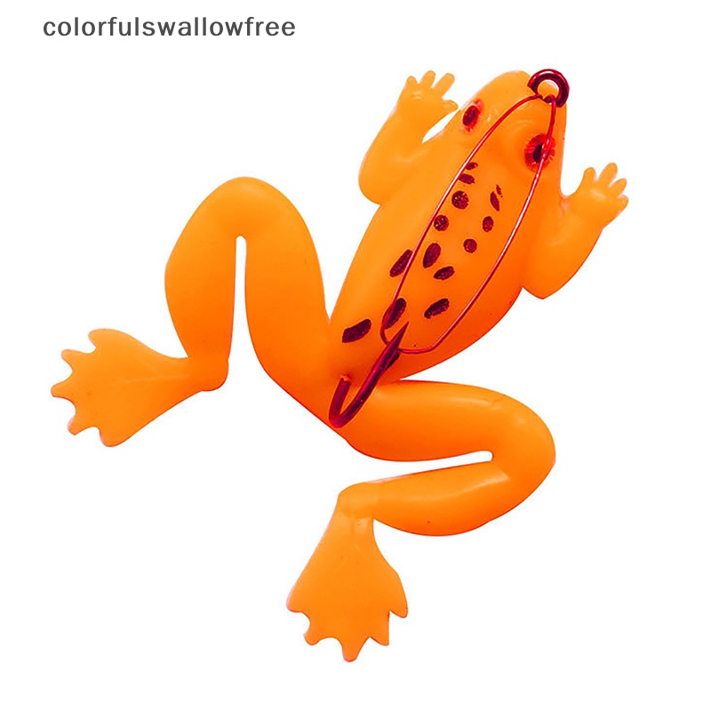 Colorfulswallowfree Mồi Câu Cá Giả Hình Con Ếch Độc Đáo 6cm / 5g