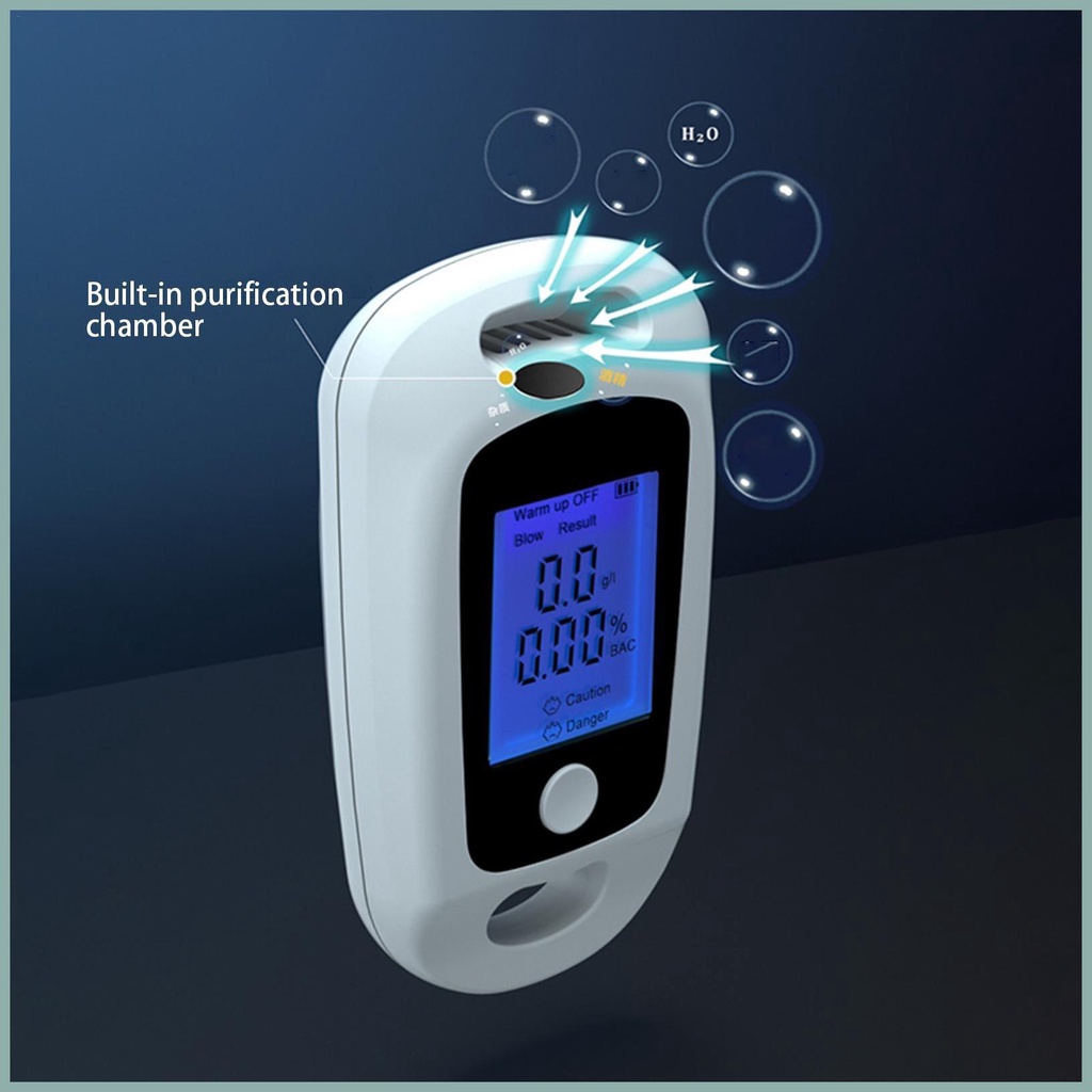 Máy kiểm tra cồn máy đo hơi thở cầm tay mini máy kiểm tra cồn máy dò hơi thở cho ô tô và nhà yunvn