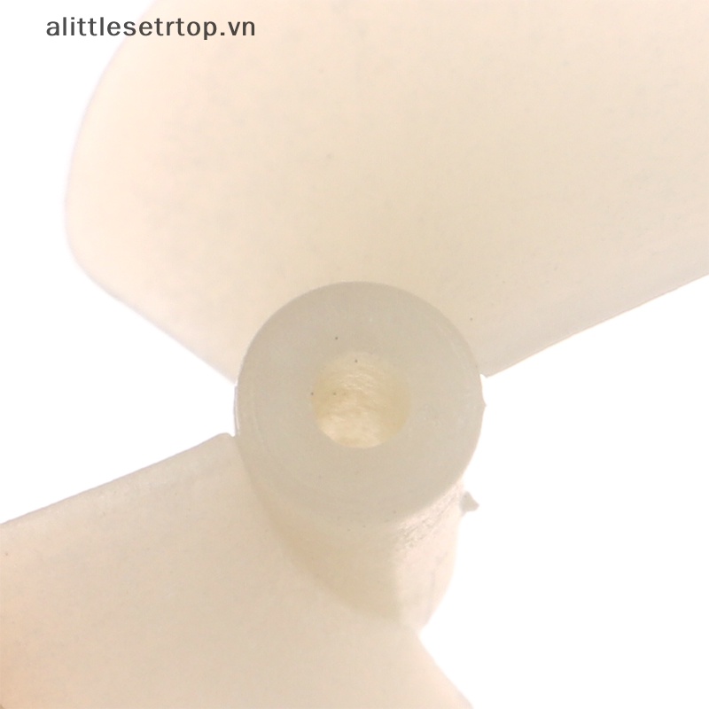 Alittlesetrtop 2 cặp d22mm / 26mm cw / ccw điện nylon prop vít tự làm cánh quạt hai lá màu trắng cho mô hình thuyền rc trục 2mm.