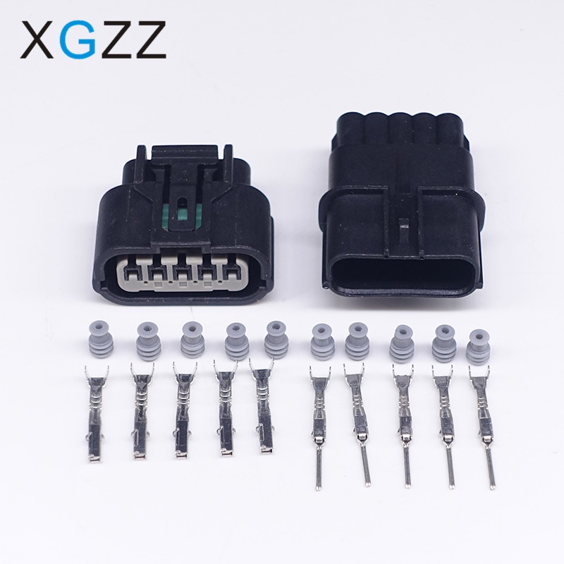 Xg7052-1.2-11 / 21 5 pin 6189-1081 nữ nam 1.2mm đầu nối chống thấm nước tự động phích cắm cảm biến oxy tự động cho xe tải sumitomo
