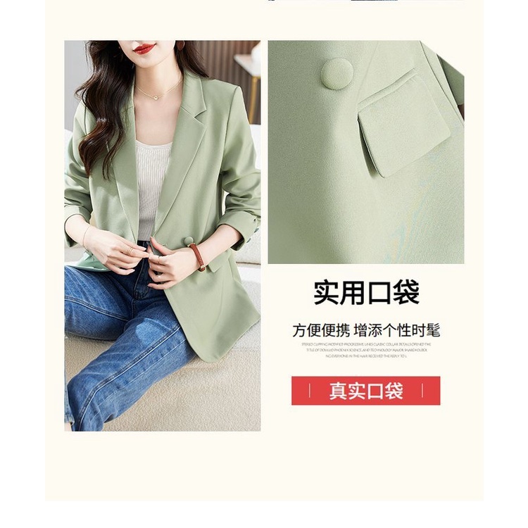 Áo Khoác Vest Phong Cách Anh Quốc Thời Trang Xuân Thu Cho Nữ