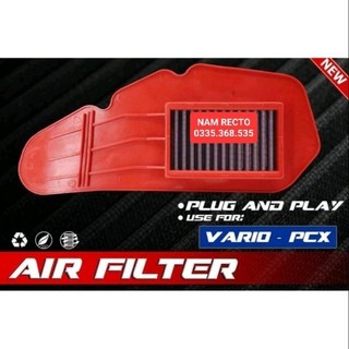 Lọc gió độ vario/pcx/air blade 125 thương hiệu sumracing ///