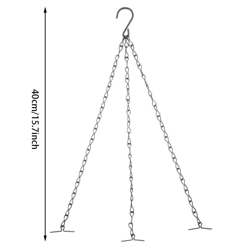 Dây Xích Treo Chậu Hoa / Cây Cảnh 3 Điểm 15.7inch Thay Thế Tiện Dụng