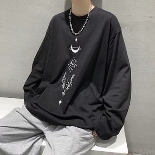 Áo thun dài tay mùa xuân thu nam phong cách Mỹ cao cấp đường phố