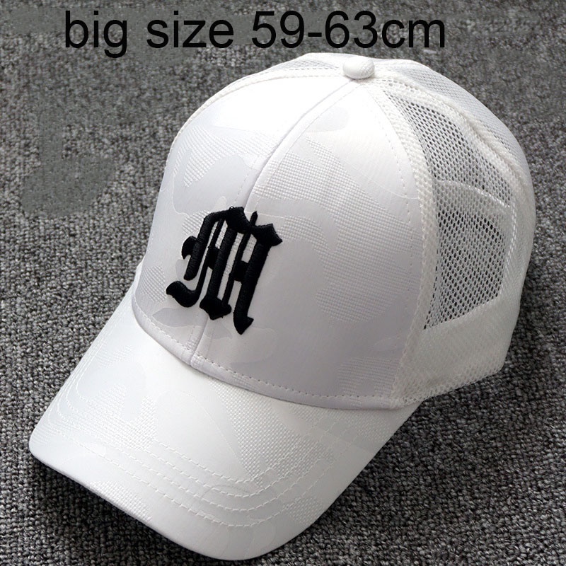 Mũ thêu mới nam phiên bản hàn quốc mũ bóng chày mũ lưỡi trai cao điểm mùa hè đa năng breathabie peaked caps plus size big head