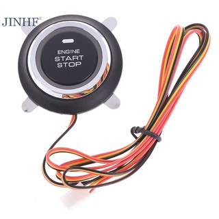 Jinhf 12v tự động thay thế động cơ ô tô khởi động dừng nút nhấn đánh lửa công tắc khởi động nóng