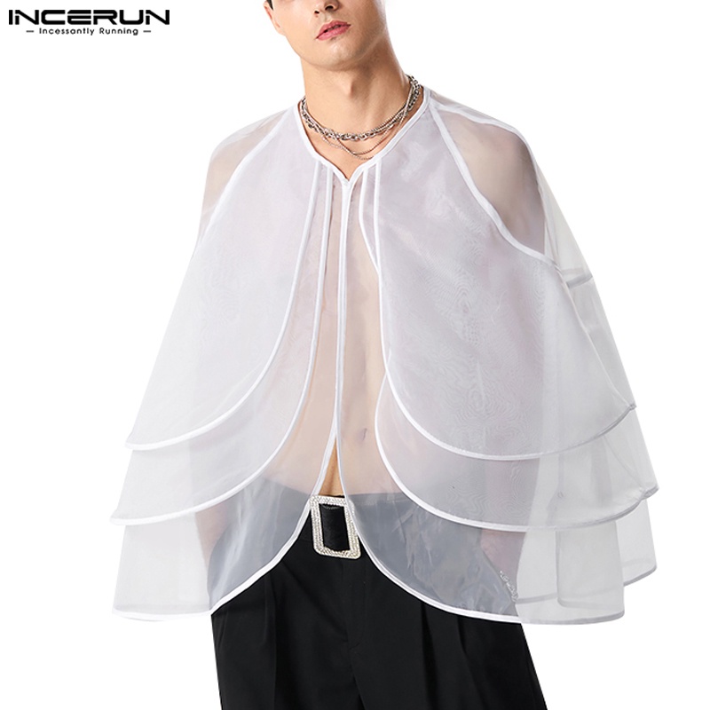 Áo sơ mi INCERUN dài tay màu trơn thời trang cổ điển dành cho nam