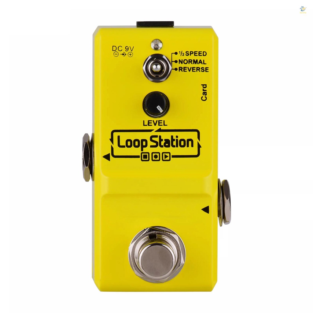 3elife ammoon loop station mini guitar looper effect pedal 10 phút thời gian ghi âm 3 chế độ làm việc true bypass vỏ kim loại đầy đủ với thẻ nhớ 1gb