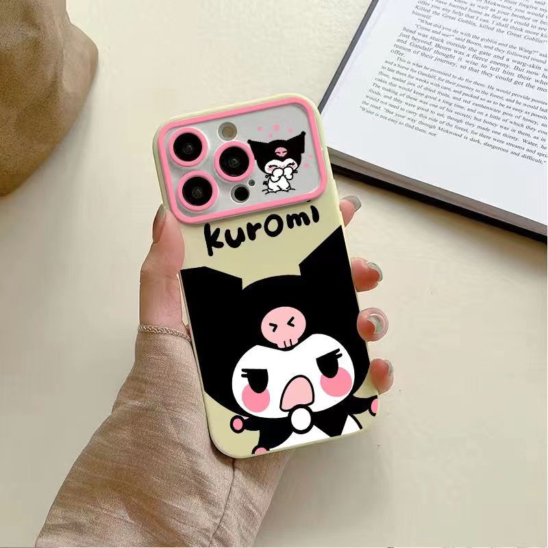 Phim hoạt hình hoạt hình kuromi cửa sổ phong cách mới thích hợp cho apple 14promax vỏ điện thoại iphone13pro12 / 11 soft 7p yeex