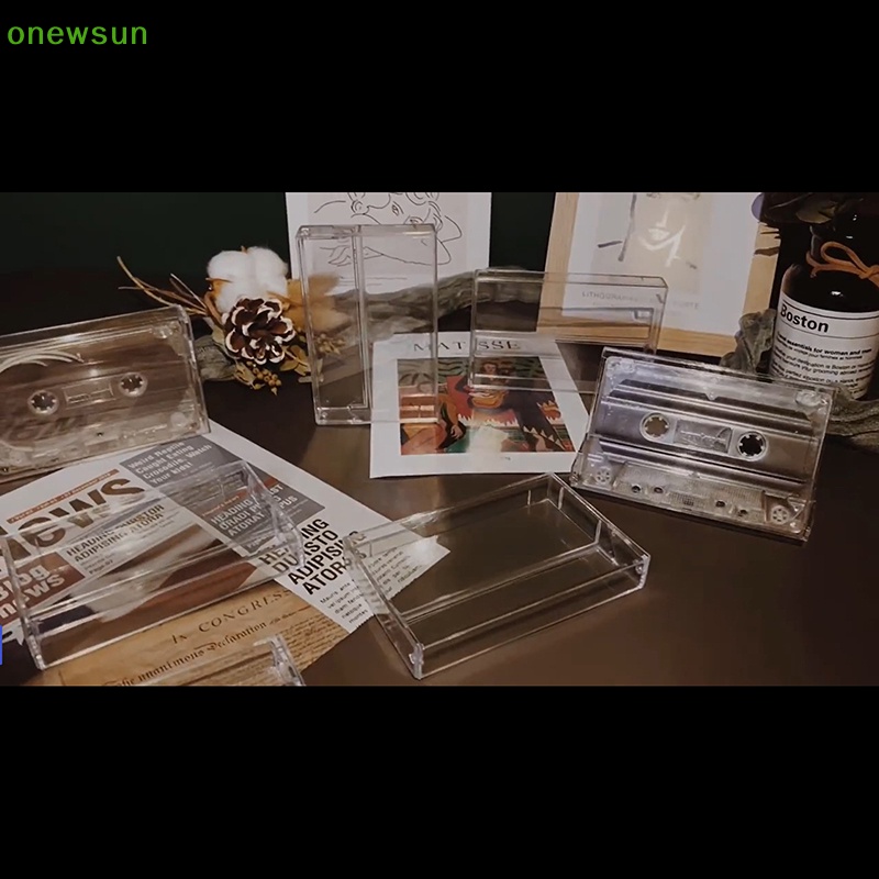 Onewsun 90 phút bình thường ghi âm positio trống băng cassette lưu trữ hộp đựng băng cassette hộp đựng băng cassette 90 hộp lưu trữ mới