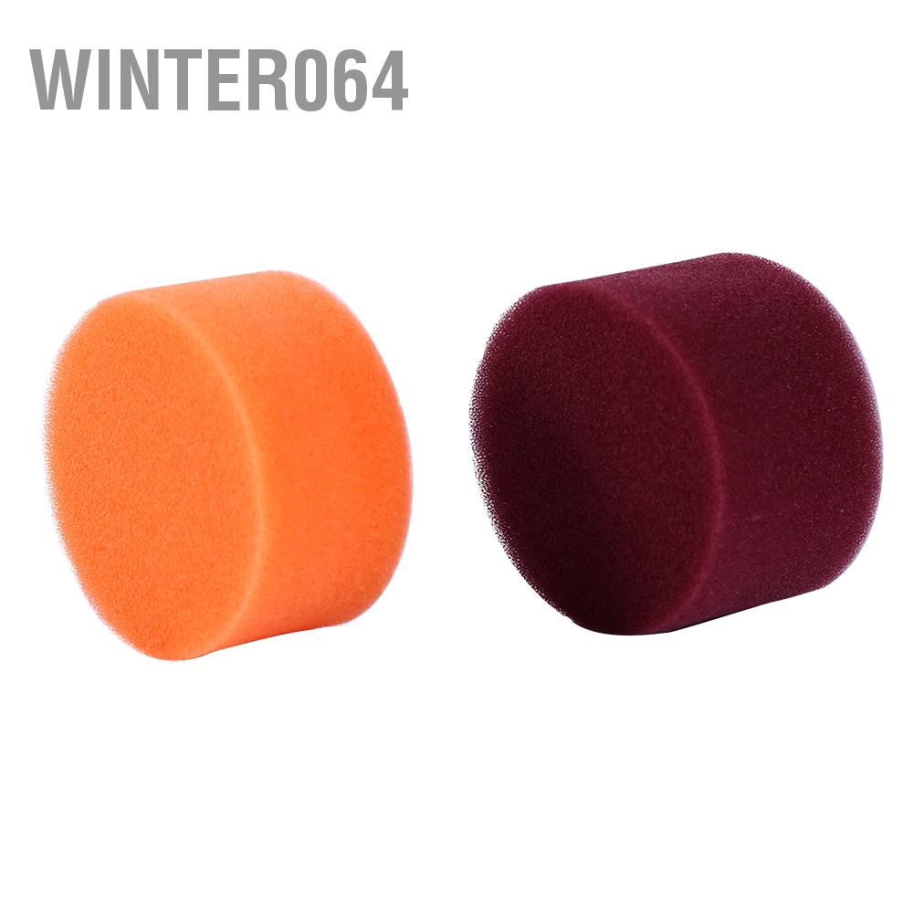 16 cái 2" Bọt Biển Đánh Bóng Phẳng Buff Pad Đặt Cho Air Sander Máy Xe Chủ Đề M6X1 Winter064