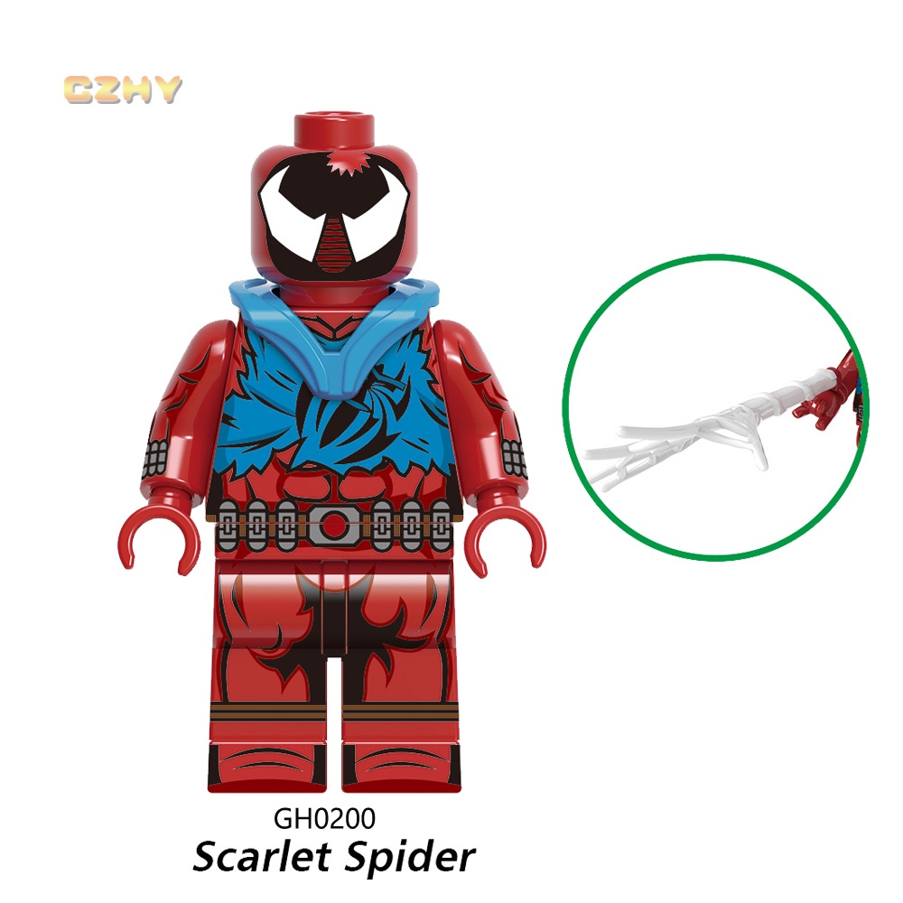 G0126 super heroes across the spider-verse scarlet spider peter parker building block figure toy
