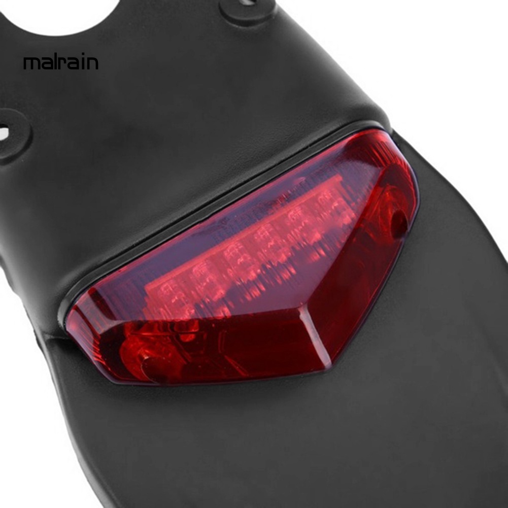 FENDER Tấm Chắn Bùn Gắn Đuôi Xe Mô Tô Có Đèn LED Tiện Dụng