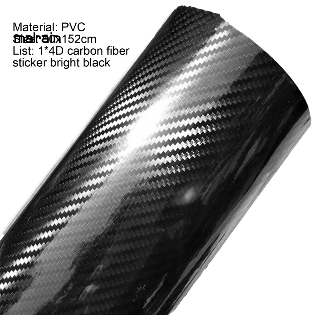 Phim Dán Sợi Carbon 4D Màu Đen Thân Thiện Với Môi Trường Cho Xe Hơi