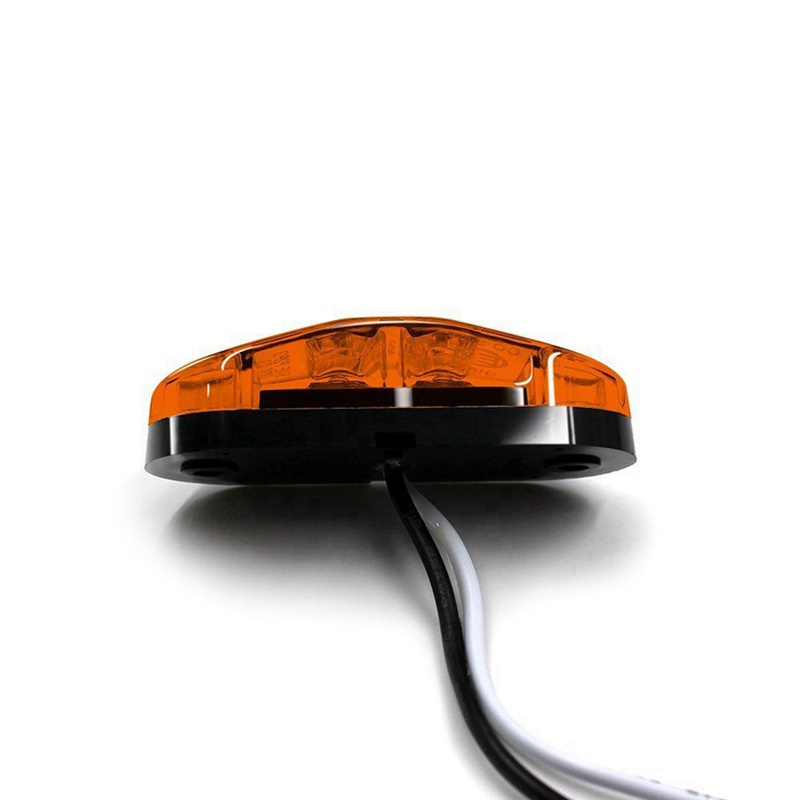 Set 20 Đèn LED 2.5Inch 2 Diode Ánh Sáng Vàng / Đỏ Chuyên Dụng Dành Cho Ô Tô / Xe Tải