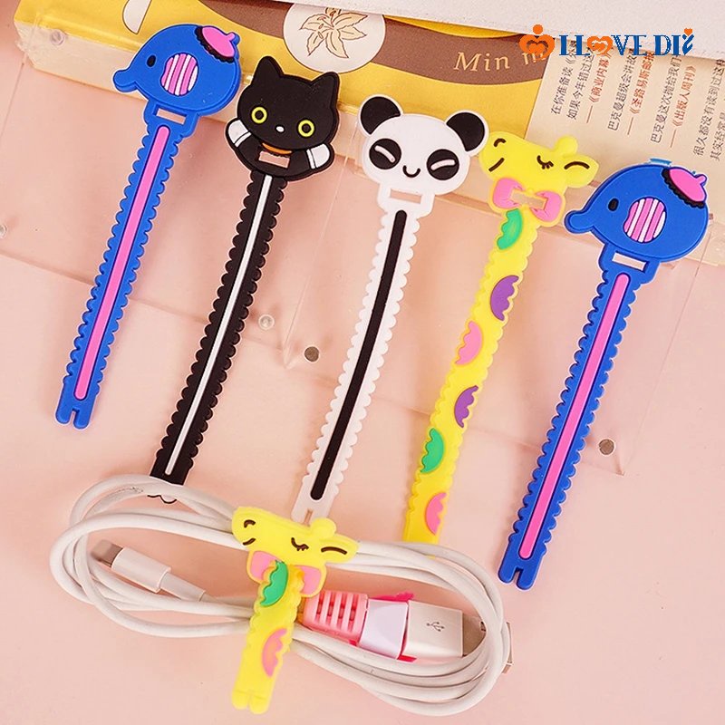 1 / 10 Dây Quấn Dây Cáp Bằng PVC Mềm Chống Thất Lạc Đa Năng