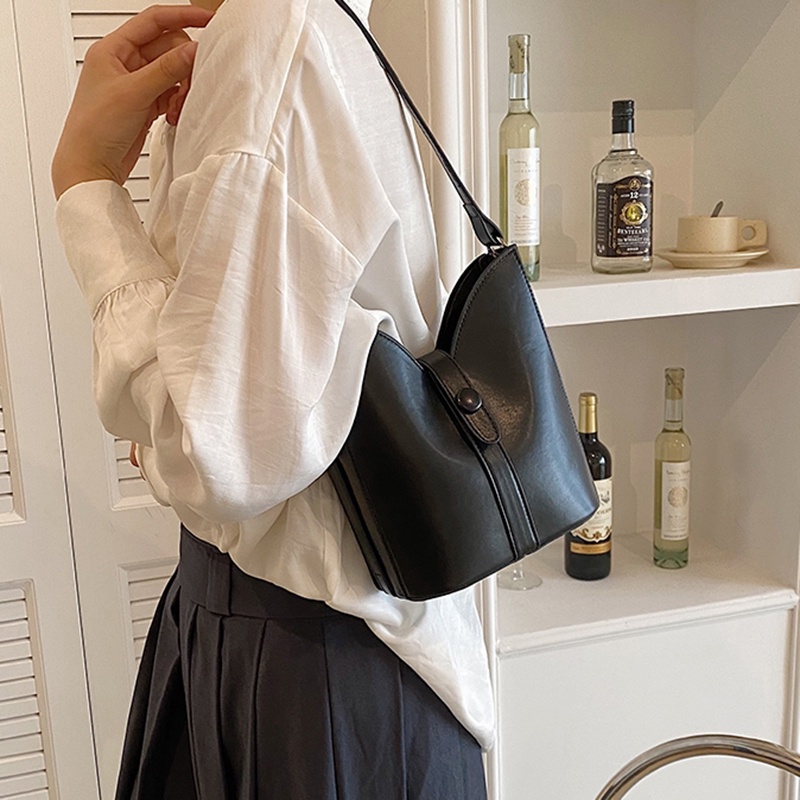 Túi Đeo Vai Bằng Da pu Thiết Kế Đơn Giản Dễ Phối Đồ Thời Trang Cho Nữ