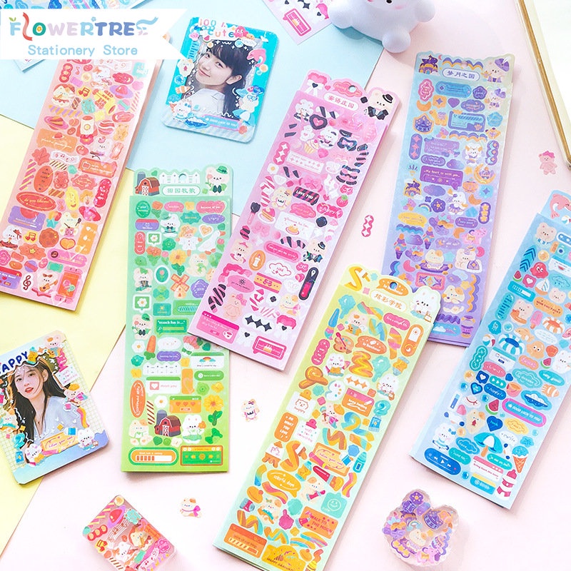 Bộ 2 Sticker Dán Trang Trí Sổ Tay Hình Câu Nói Vui Nhộn