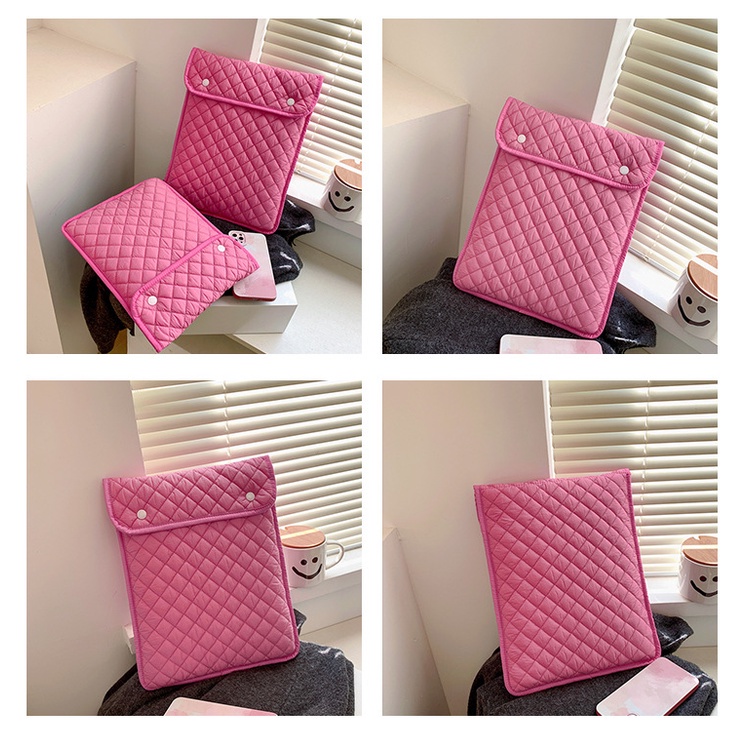 Túi Đựng Bảo Vệ ipad 36.6cm 43.3cm Chất Liệu Cotton Thêu Họa Tiết Đính Đá Xinh Xắn